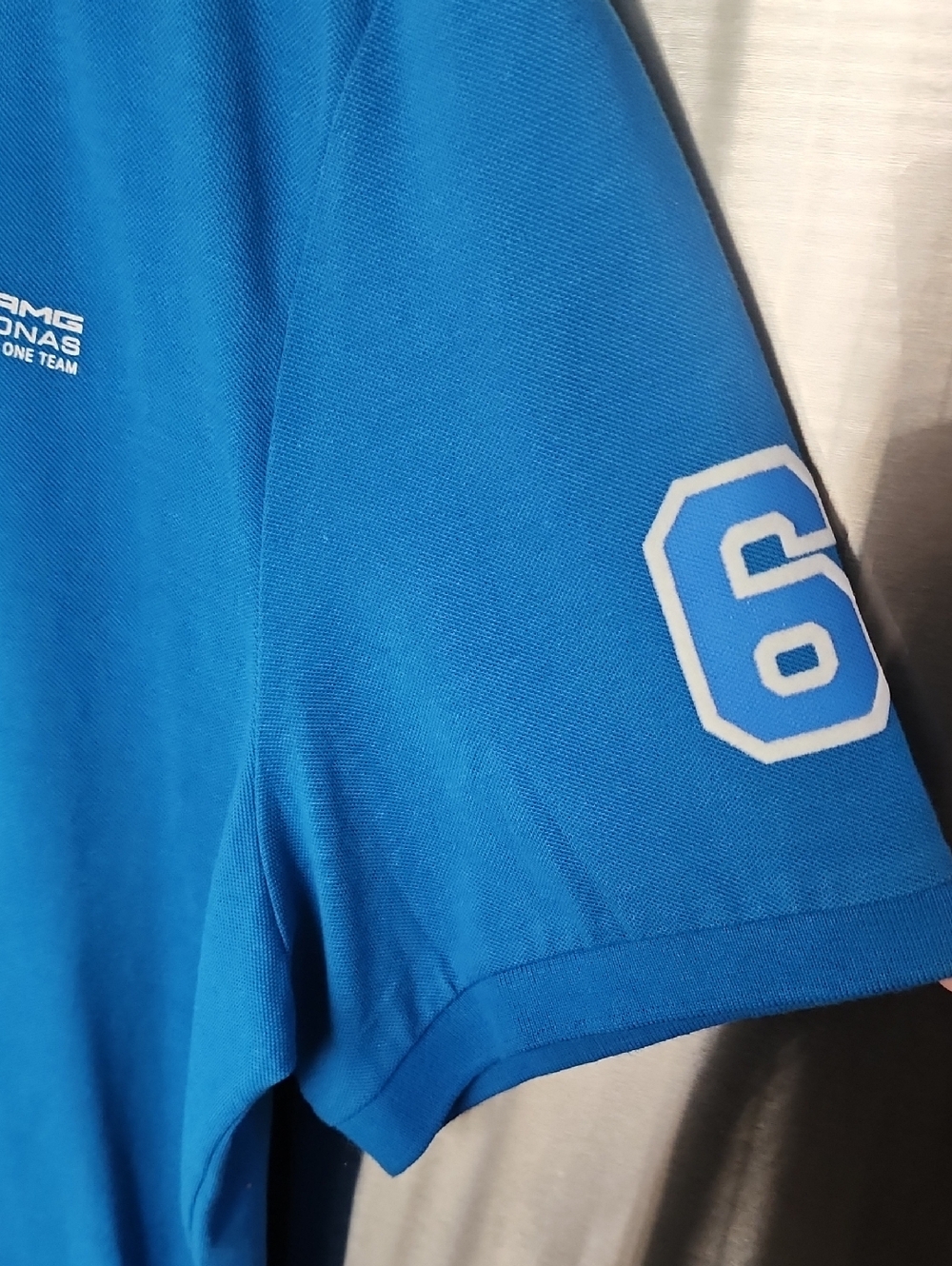 Mercedes AMG Petronas F1 Team Polo Shirt Men XXL Blue GR 63 Formula One NWT View 6